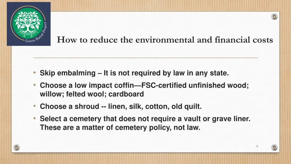 how to reduce the environmental and financial