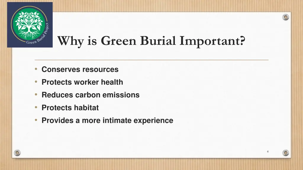why is green burial important