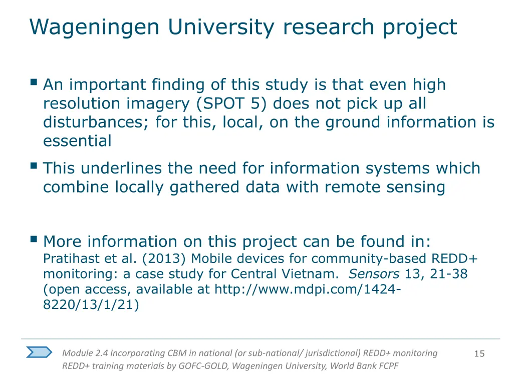 wageningen university research project 5