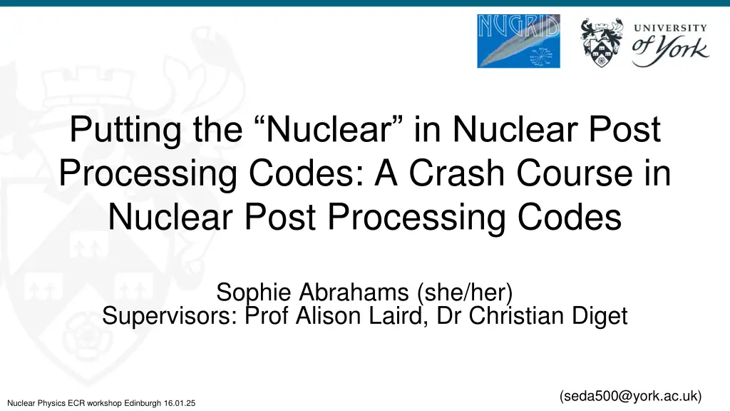 putting the nuclear in nuclear post processing