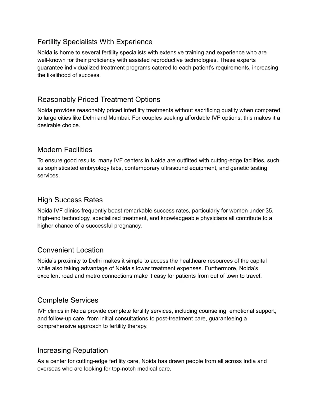 fertility specialists with experience
