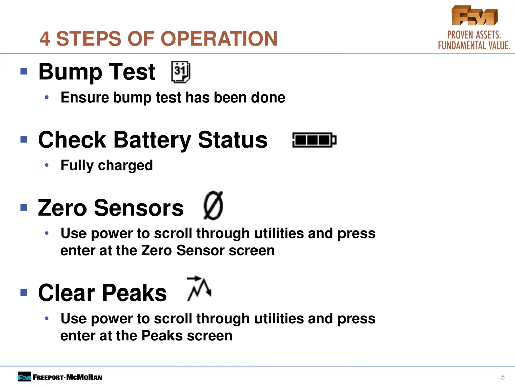 4 steps of operation