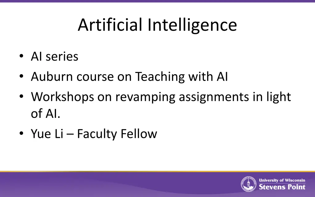 artificial intelligence