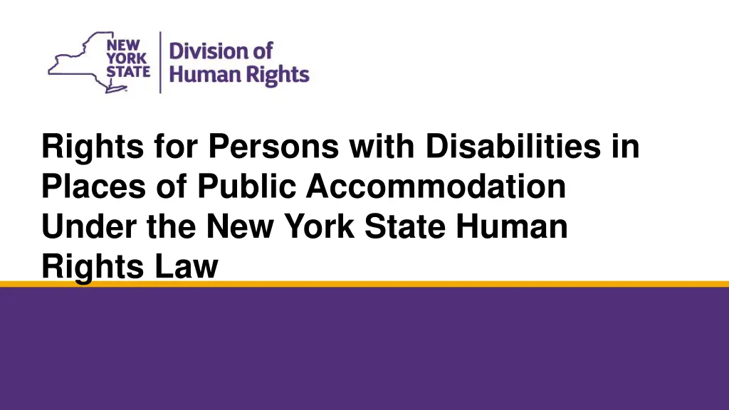 rights for persons with disabilities in places