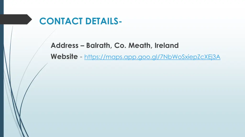 contact details