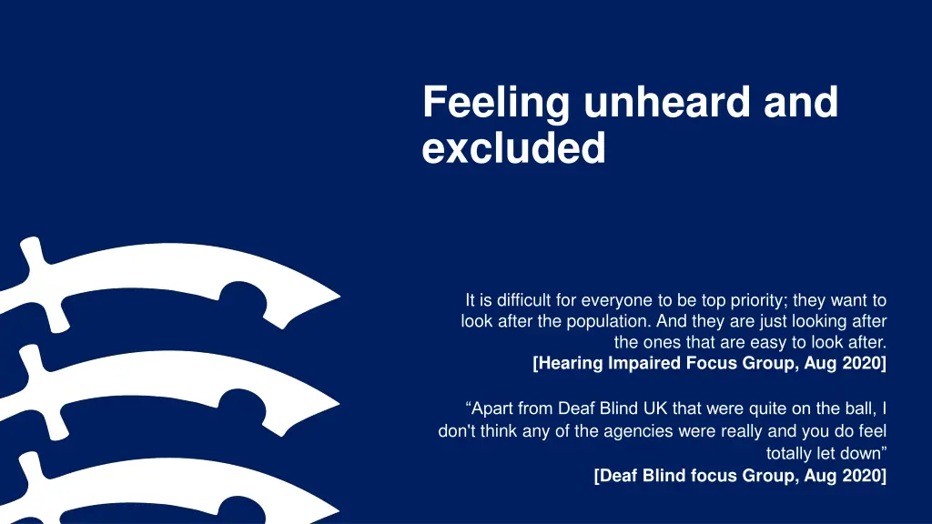 feeling unheard and excluded