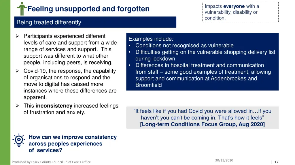impacts everyone with a vulnerability disability
