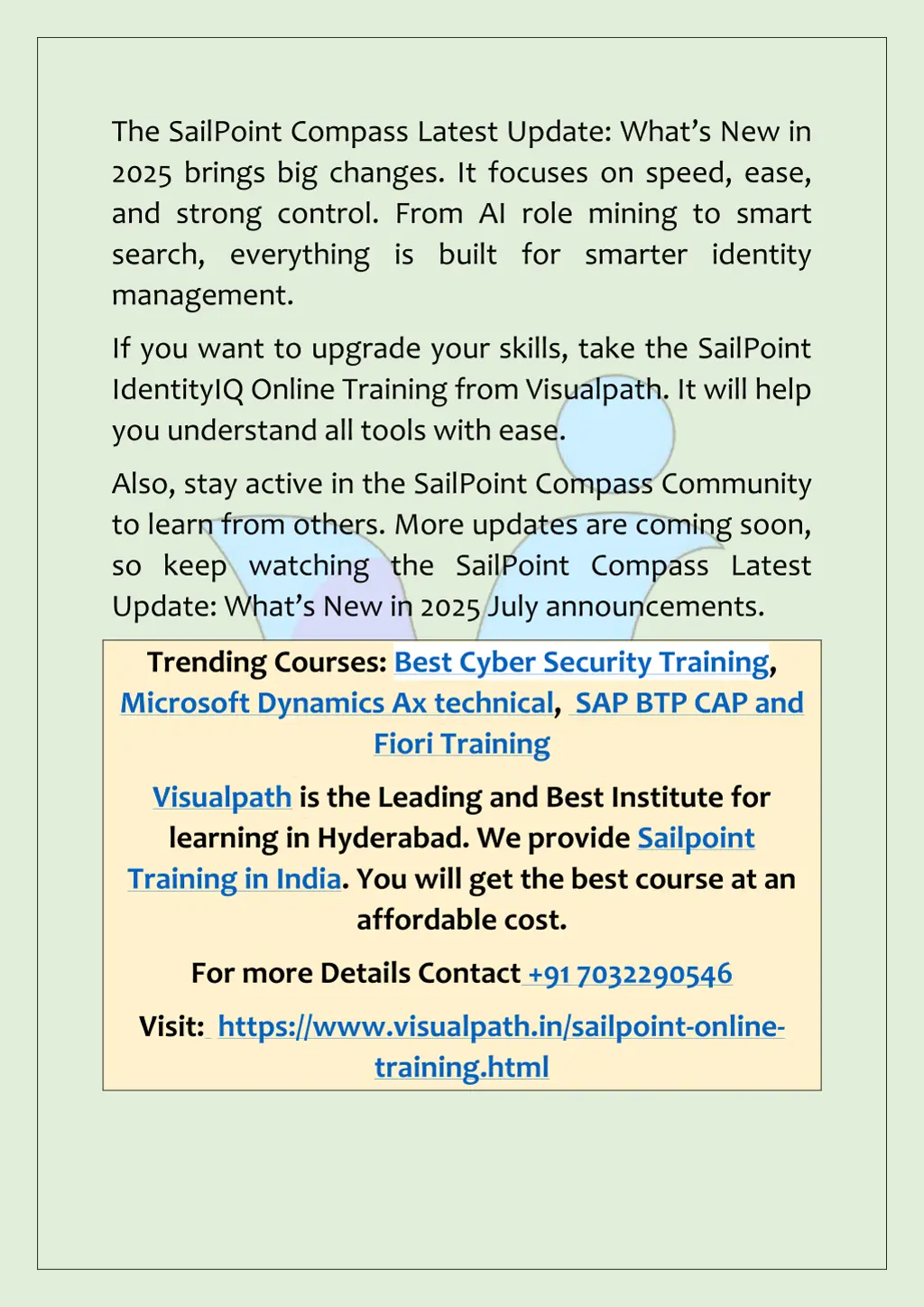 the sailpoint compass latest update what