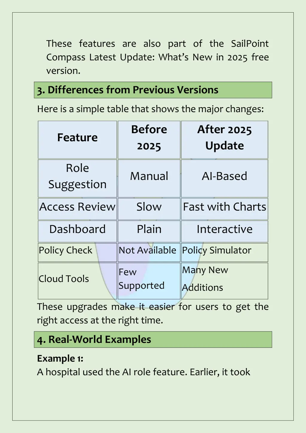 these features are also part of the sailpoint
