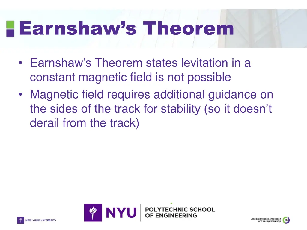 earnshaw s theorem