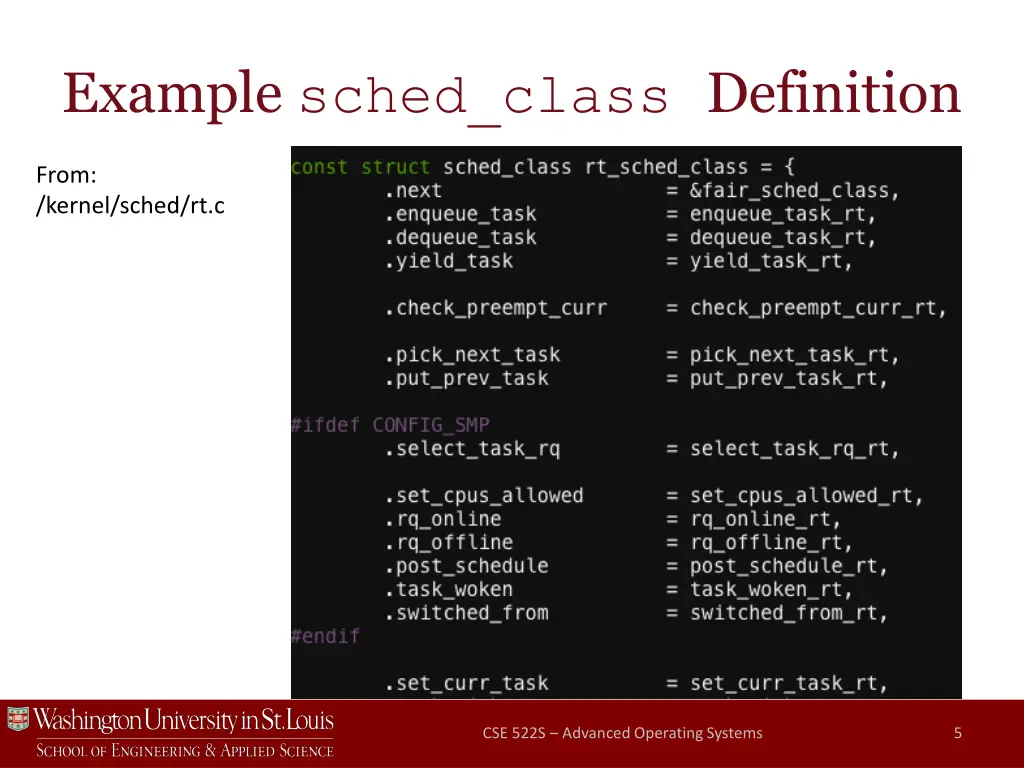 example sched class definition