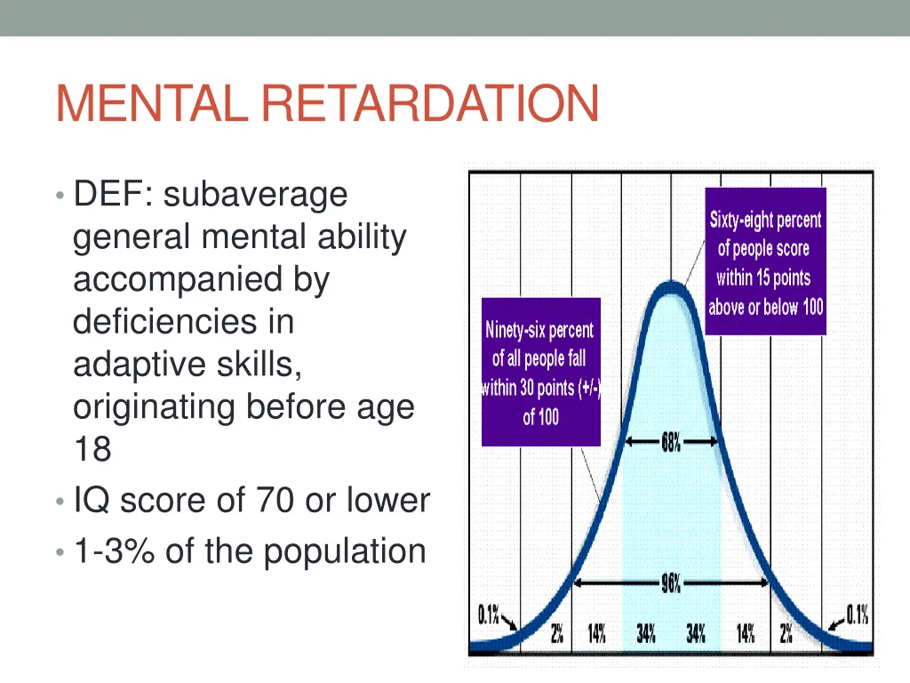mental retardation