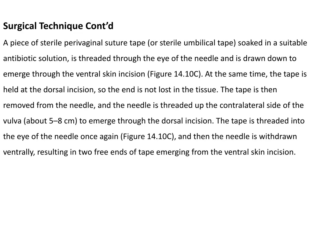 surgical technique cont d