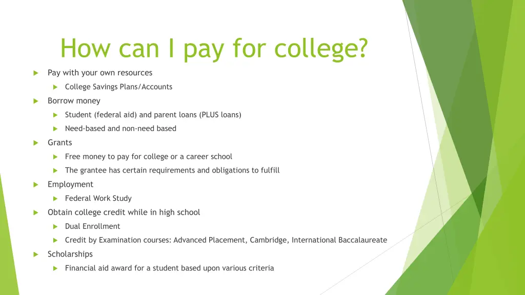 how can i pay for college