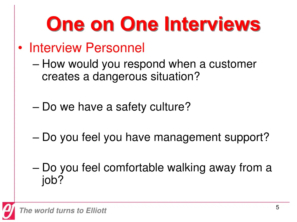 one on one interviews interview personnel