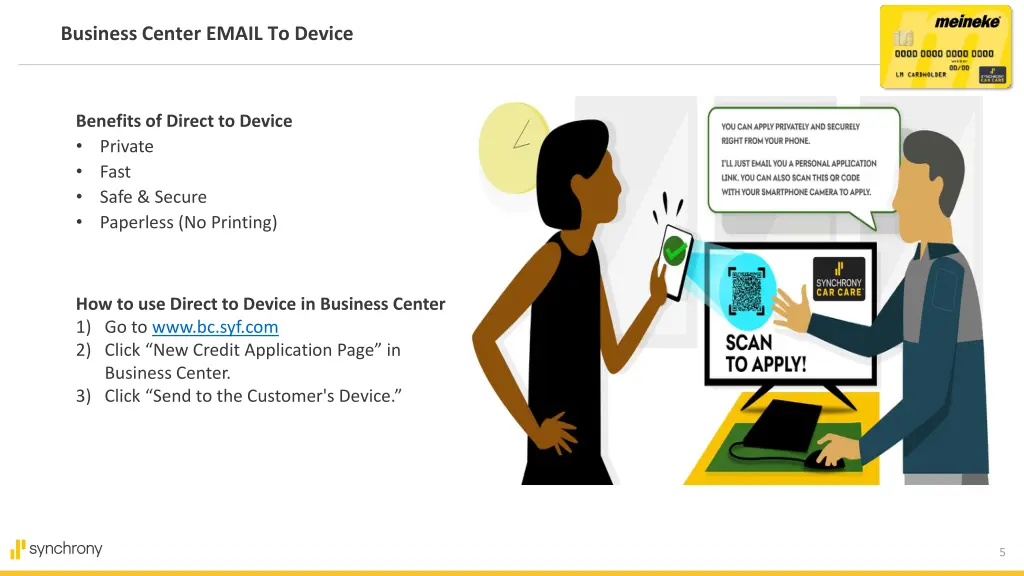 business center email to device