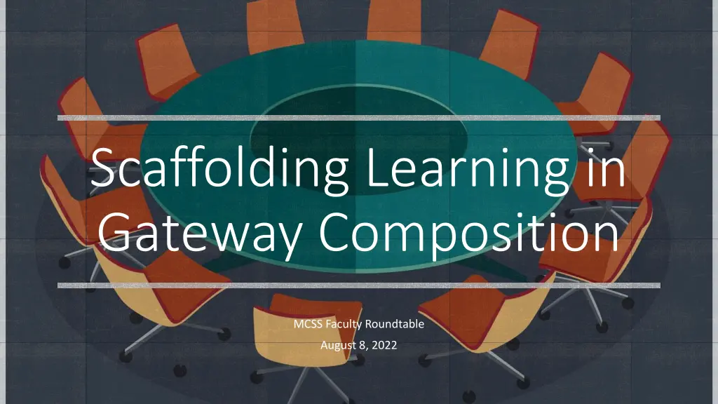 scaffolding learning in gateway composition
