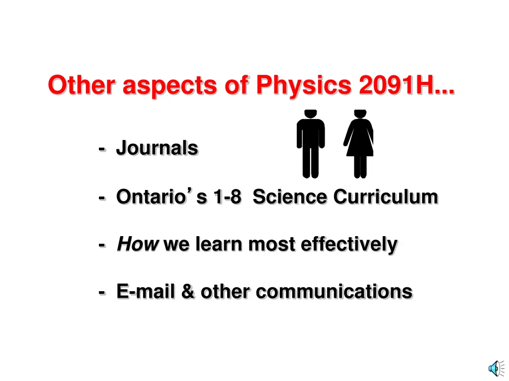 other aspects of physics 2091h journals
