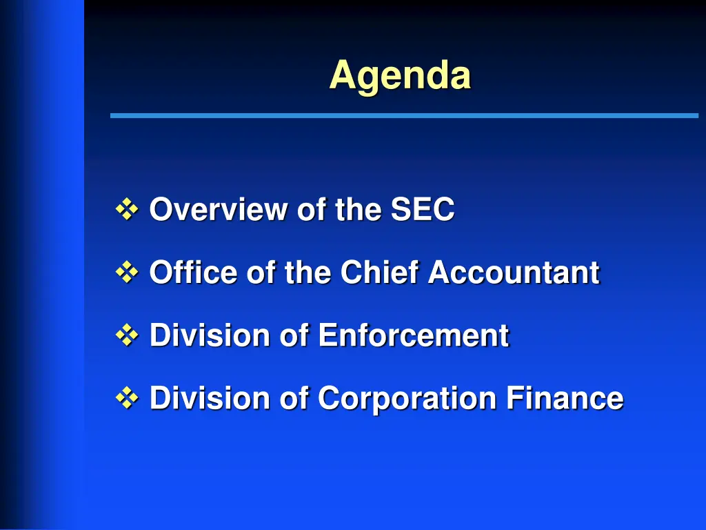 agenda