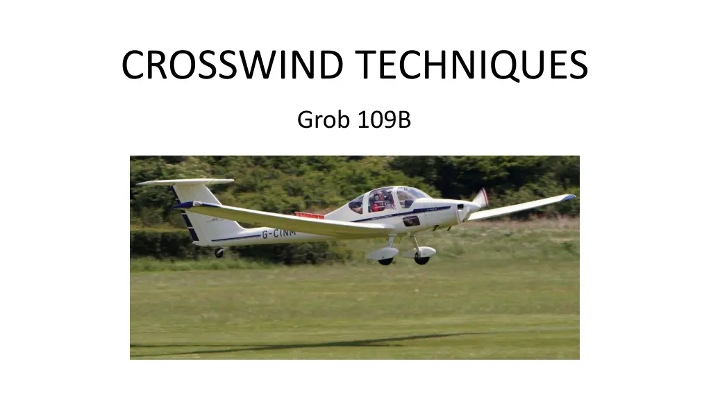 crosswind techniques