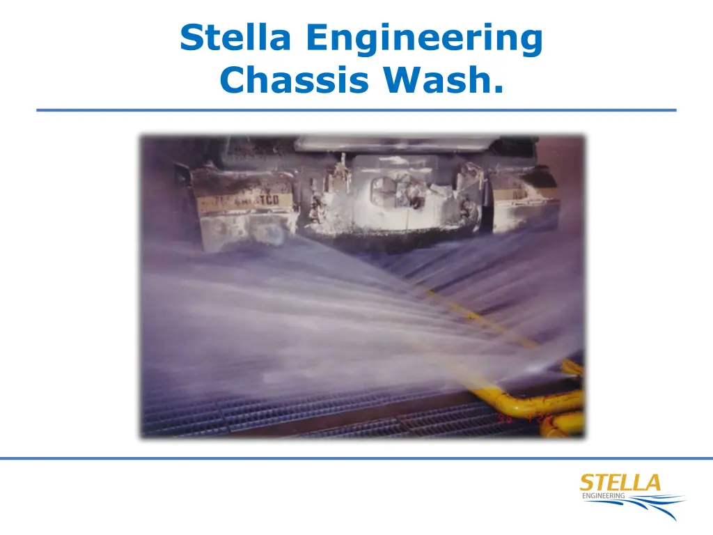 stella engineering chassis wash