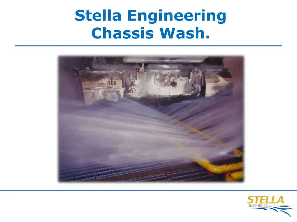 stella engineering chassis wash