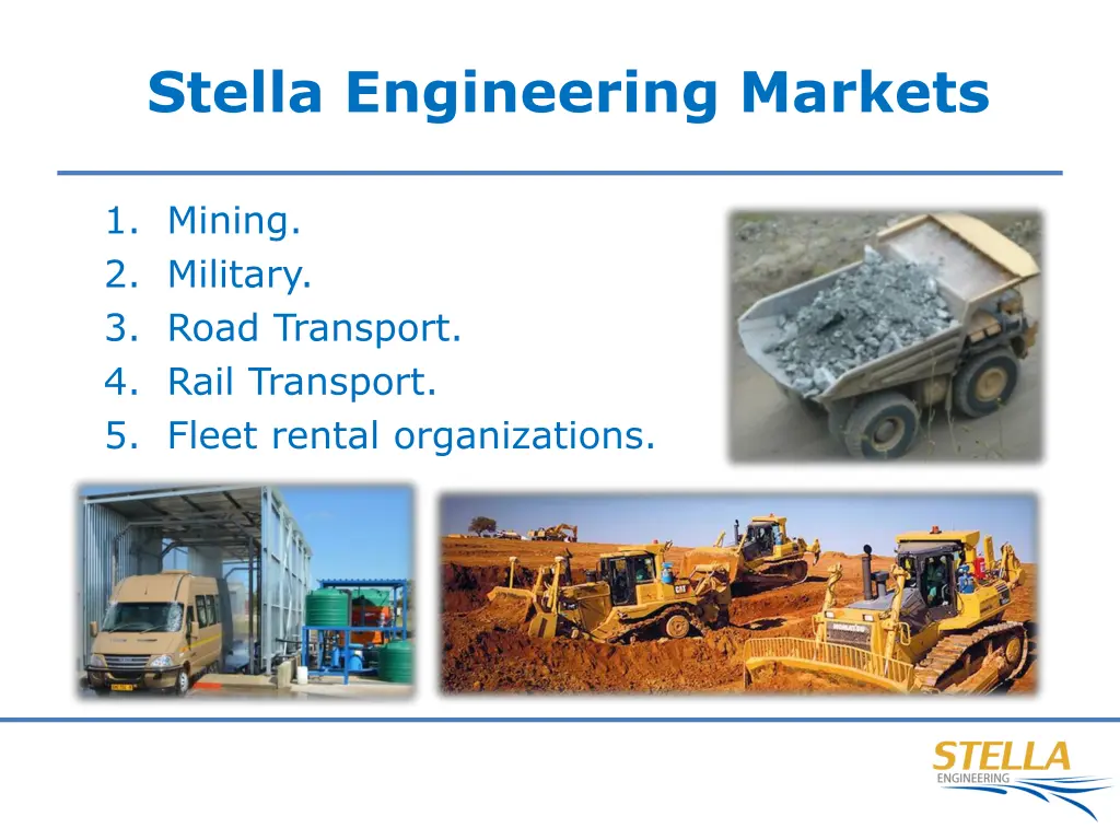 stella engineering markets