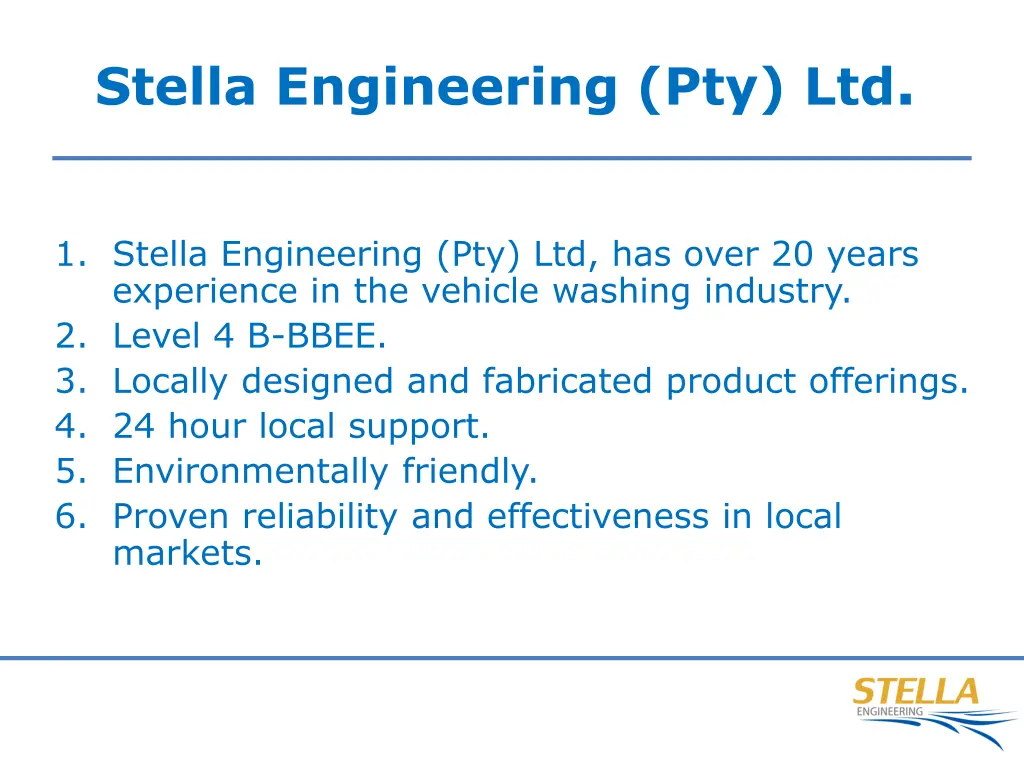 stella engineering pty ltd