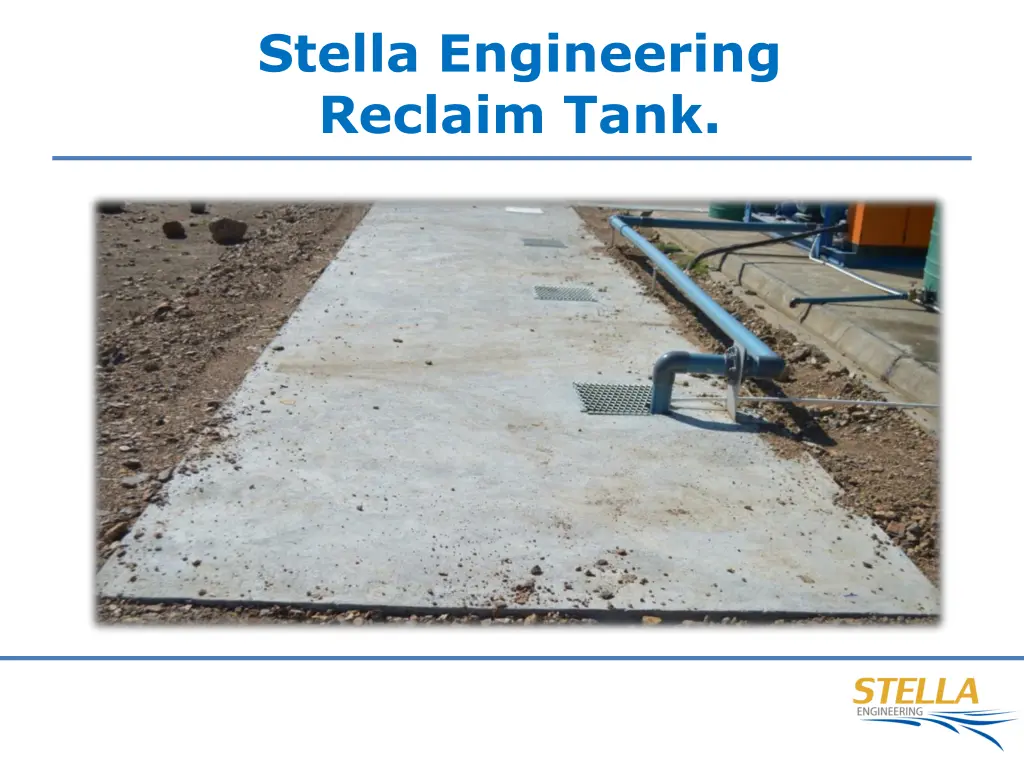 stella engineering reclaim tank
