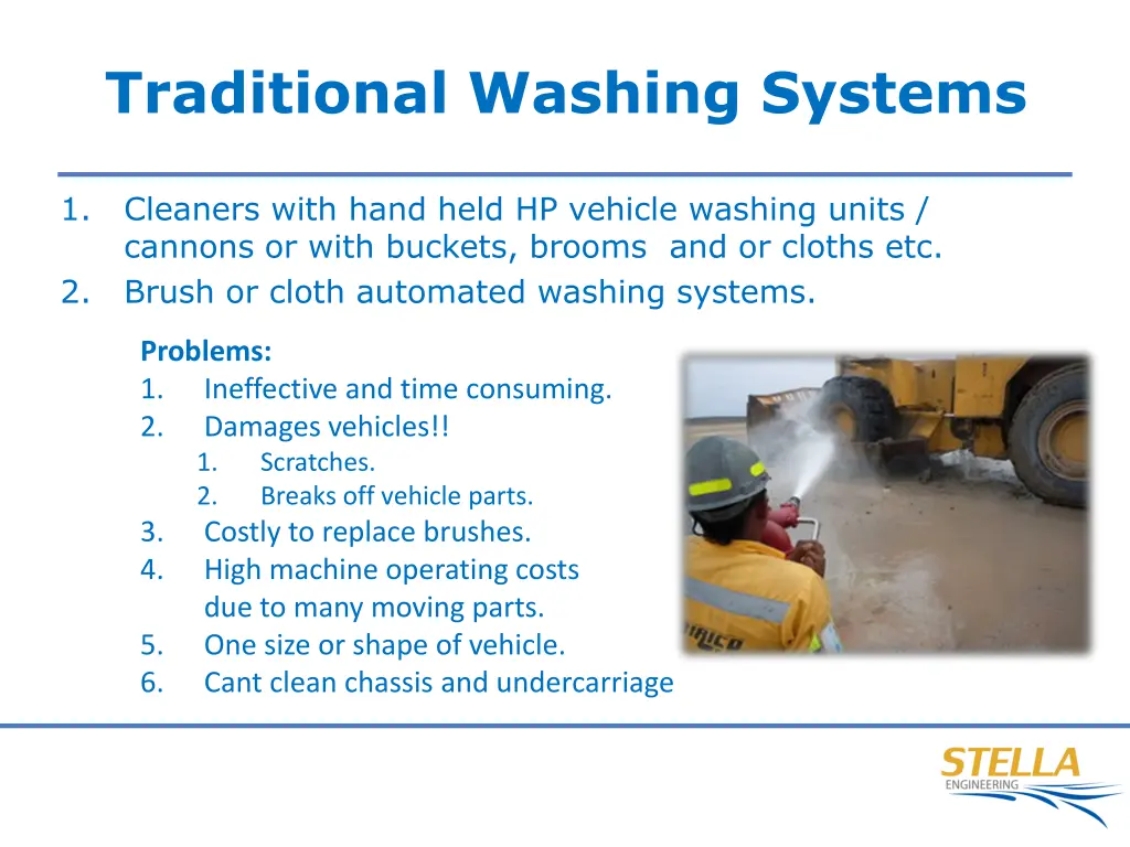 traditional washing systems