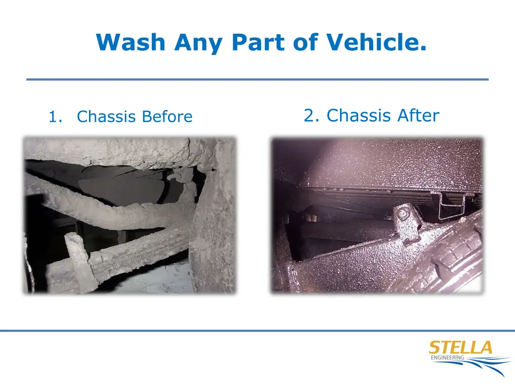 wash any part of vehicle