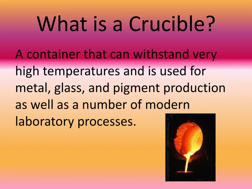 what is a crucible