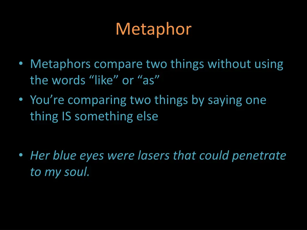 metaphor