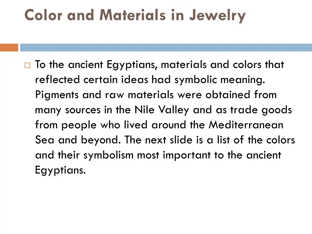 color and materials in jewelry