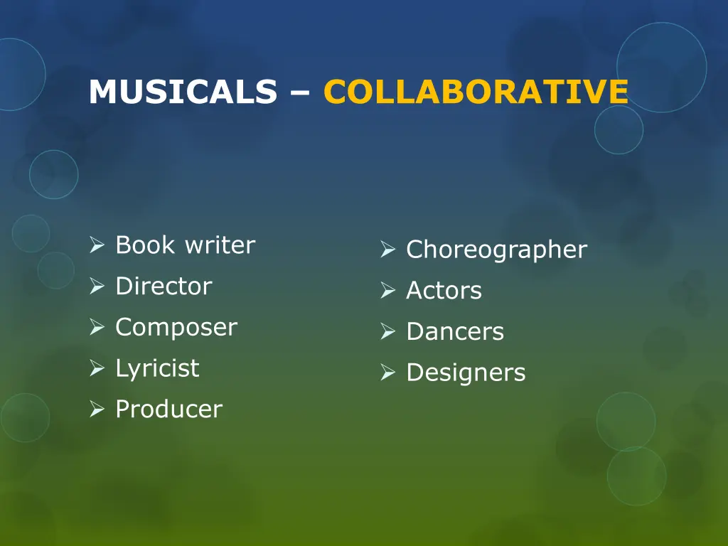 musicals collaborative