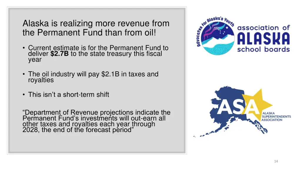 alaska is realizing more revenue from