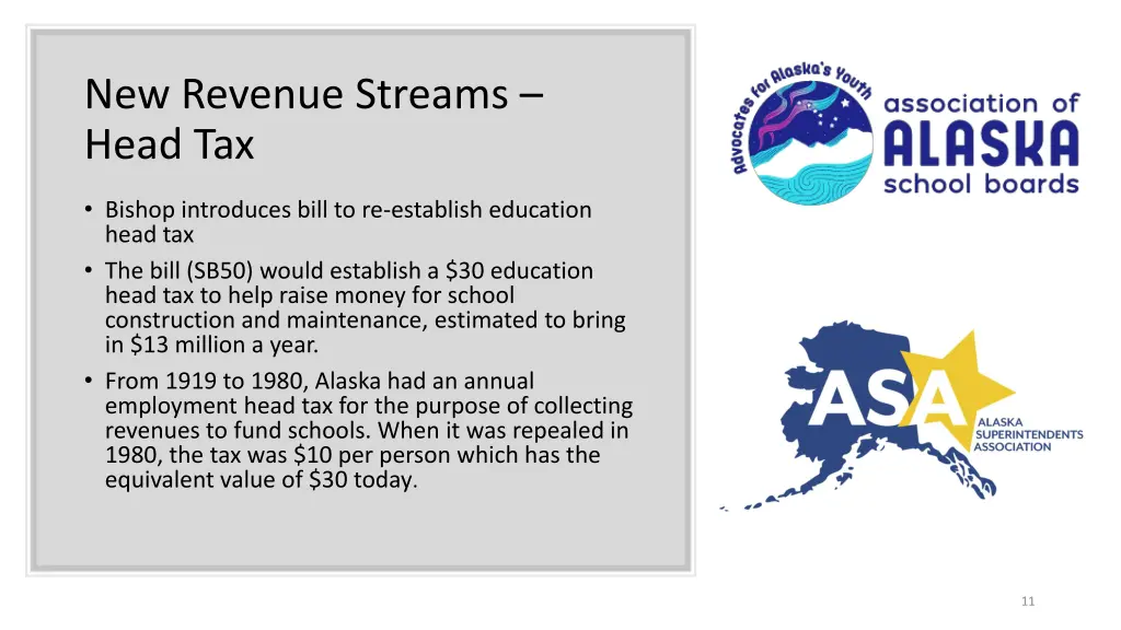 new revenue streams head tax