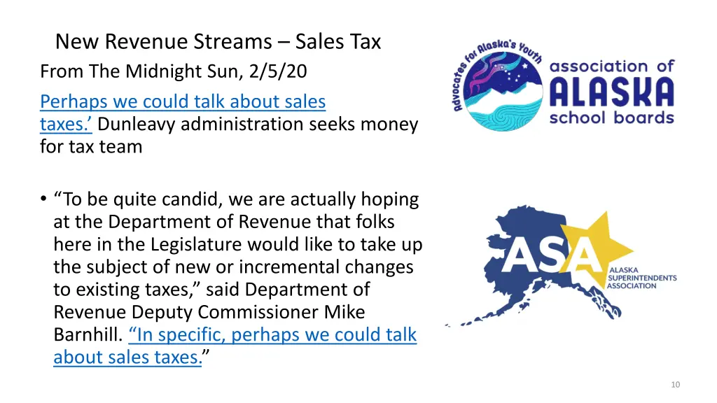 new revenue streams sales tax from the midnight