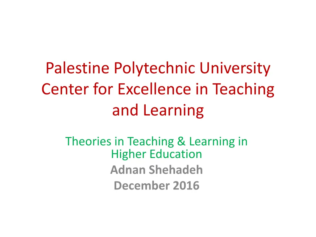 palestine polytechnic university center