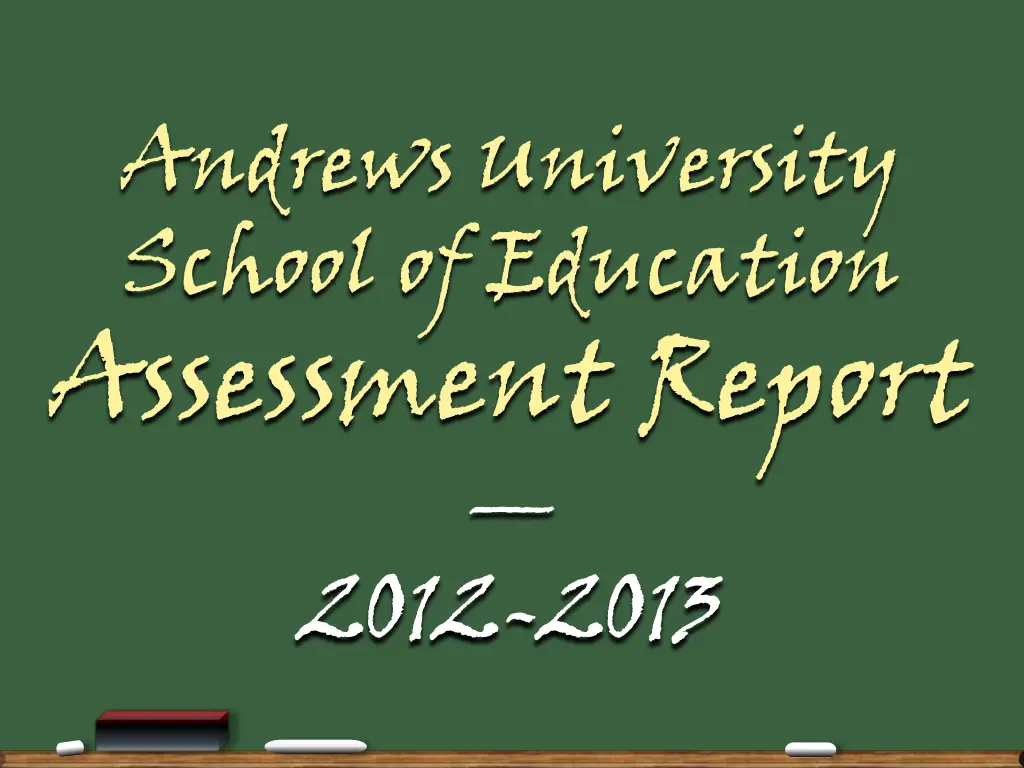 andrews university school of education assessment