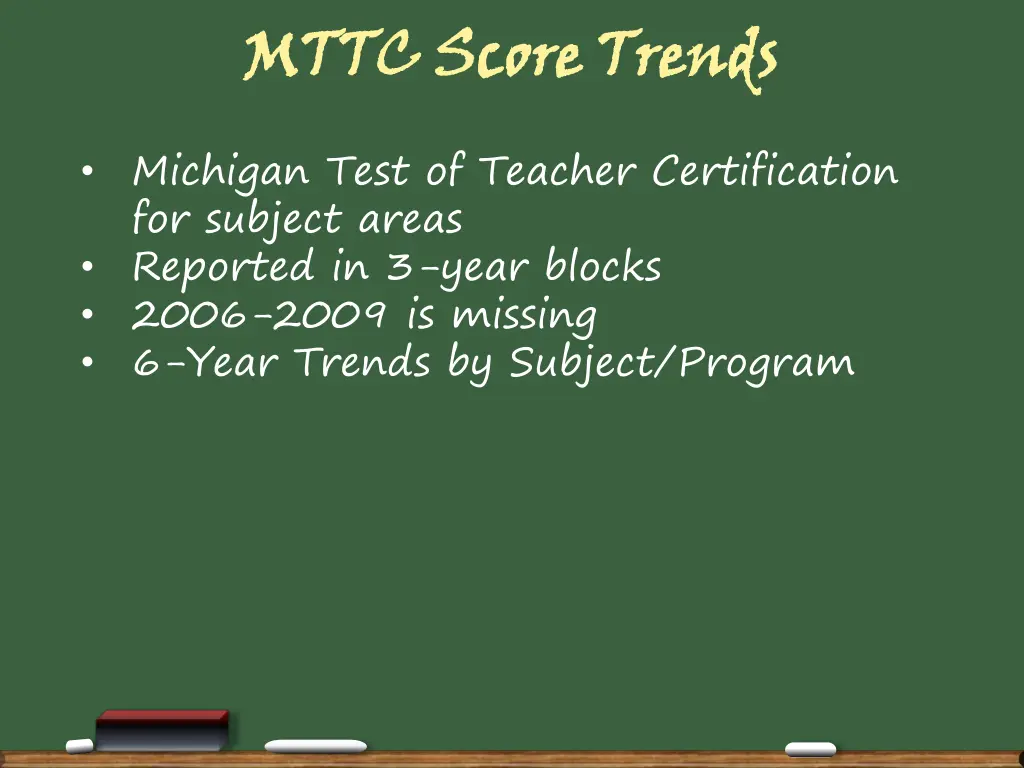 mttc score trends