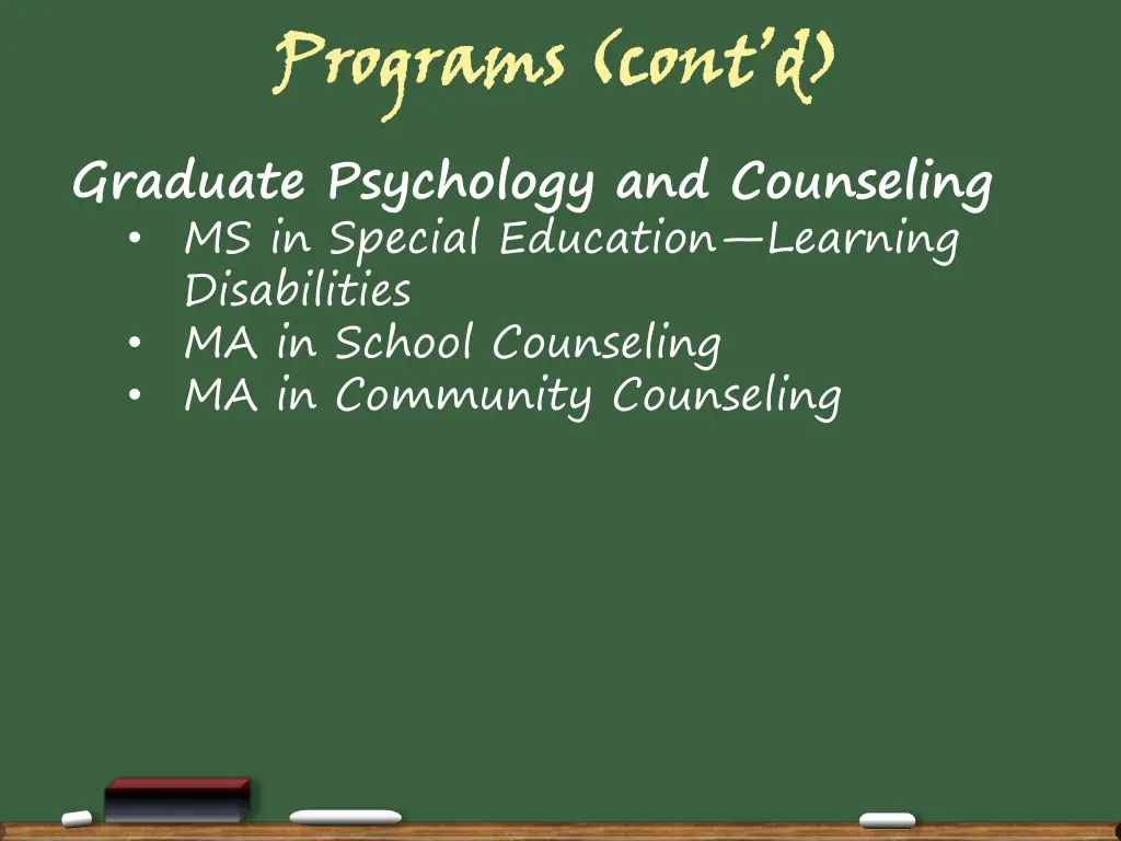 programs cont d graduate psychology