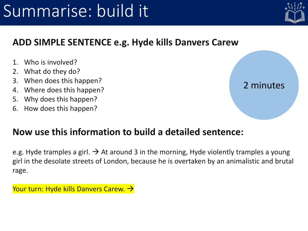 summarise build it