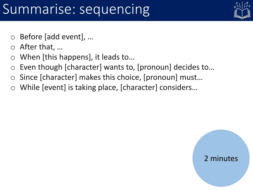 summarise sequencing