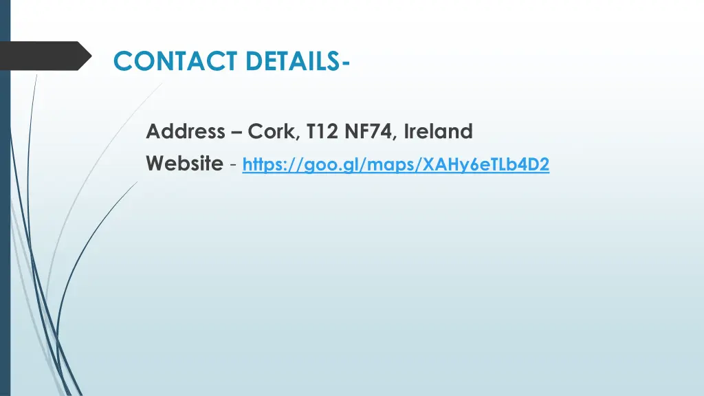 contact details
