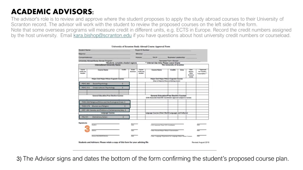 academic advisors the advisor s role is to review