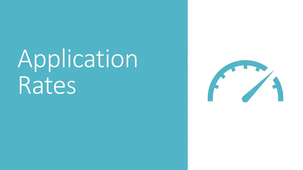 application rates