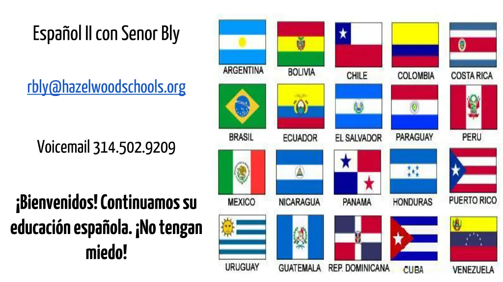 espa ol ii con senor bly