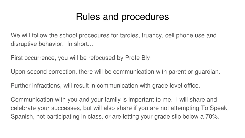 rules and procedures 1