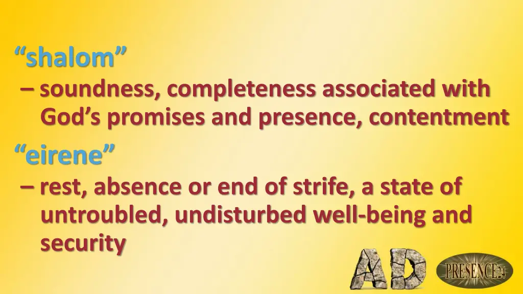 shalom soundness completeness associated with